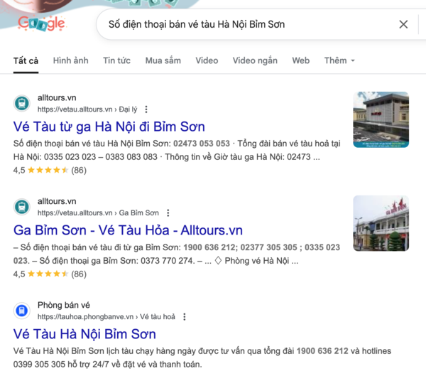 Bạn tìm thông tin đại lý uy tín bằng cách gõ từ khoá tìm kiếm trên Google