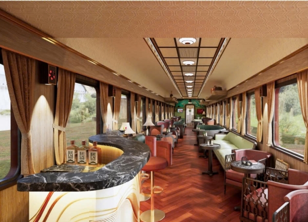 Thiết kế nội thất toa VIP tàu HP1 hạng sang Hoa phượng đỏ