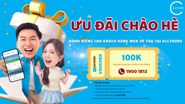 Ưu đãi hè: Mua vé tàu, rinh ngay voucher 100K vé máy bay