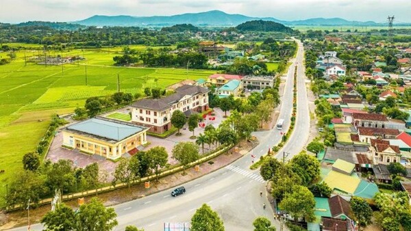 Một góc phong cảnh huyện Đức Thọ - nơi có ga Yên Trung
