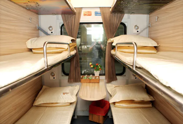 Giường điều hoà khoang 6 trên tàu SE9