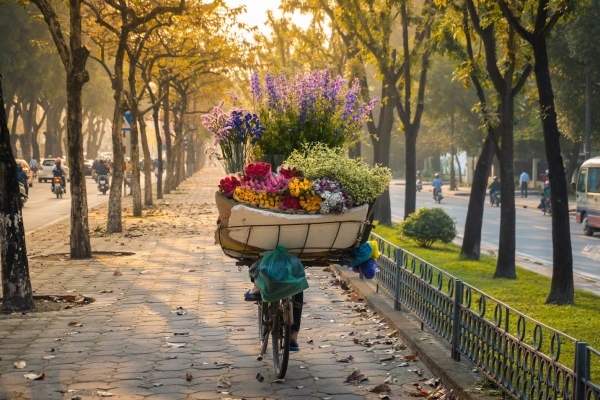 Hà Nội vào thu như một bức tranh tuyệt đẹp